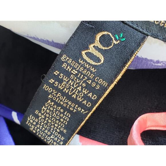 Grass Collection Shift Dress Womens Large Blue White Kimono Sleeve V Neck - Picture 6 of 13